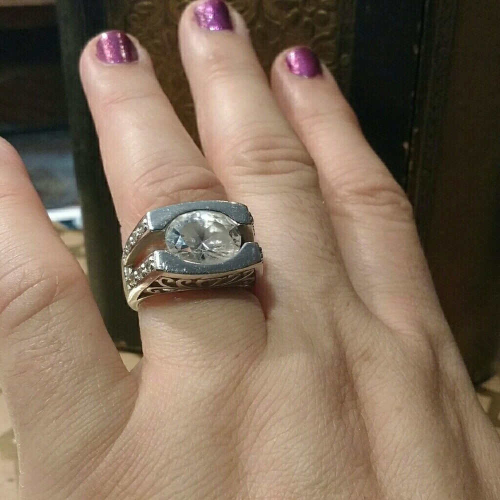 Ultra lux cubic zirconia diamond like ring